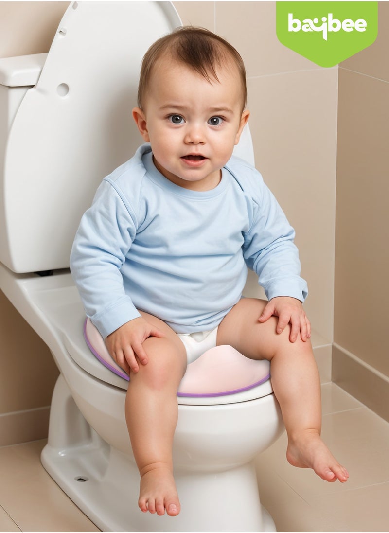 BAYBEE - Baybee 3 in 1 Nando Baby Potty Seat For Kids, Baby Potty Training Seat Chair With Splash Guard & Potty Step Stool for Toddlers Kids Western Toilet Seat Potty Seat For 0 to 5 Years Boy Girl Pink - Image 1