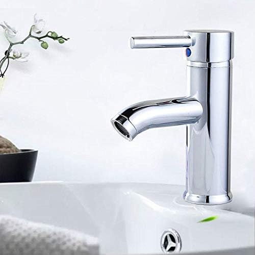 Tagve Wash Basin Sink Faucet 360 Rotation Copper, Stainless Steel Single Hole Hot/Cold Mixer Water Tap (16.5 x 5.5 cm) - Image 3