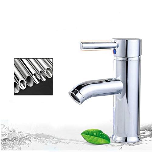 Tagve Wash Basin Sink Faucet 360 Rotation Copper, Stainless Steel Single Hole Hot/Cold Mixer Water Tap (16.5 x 5.5 cm) - Image 4
