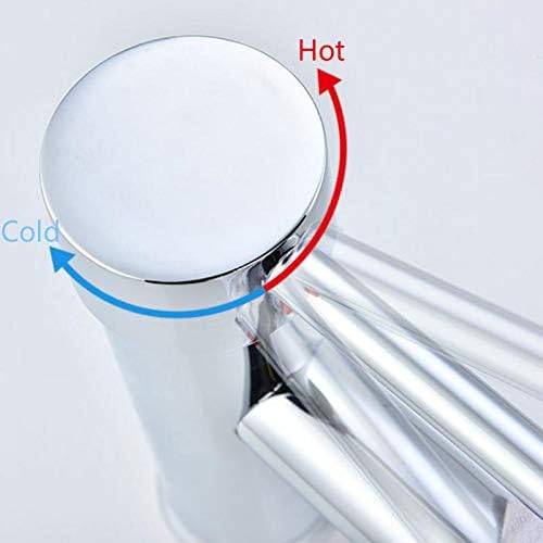 Tagve Wash Basin Sink Faucet 360 Rotation Copper, Stainless Steel Single Hole Hot/Cold Mixer Water Tap (16.5 x 5.5 cm) - Image 5