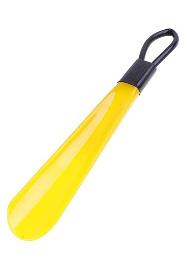 Generic - Shoe Horn With Handle Hanging Loop Durable Plastic Horn for Both Men and Women Travel-Friendly Horn Long Lasting and Comfortable Daily Needs (Yellow) - Image 1