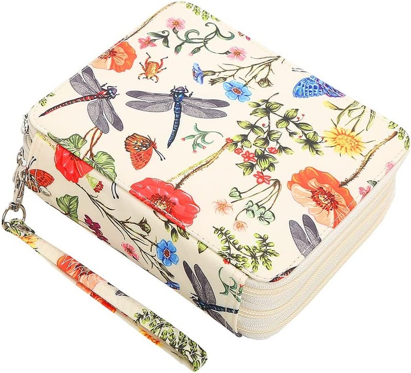 Lbxgap Portable Colored Pencil Case-72 Slots Colored Pencil Case Organizer with Zipper for Watercolor Pens or Markers, Pencil Case Organizer for Artist - Image 1