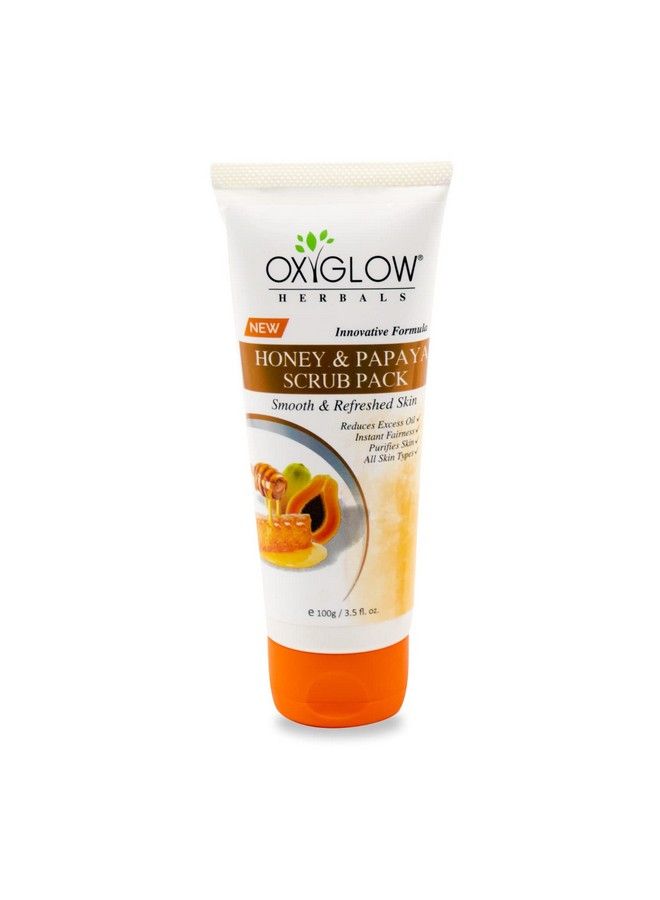 Oxyglow عبوة مقشر العسل وإنزيمات البابايا للرجال والنساء 100 جرام - Image 1