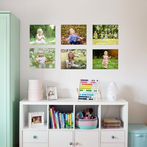 Ludery 8.5x11 Acrylic Picture Frames Set of 6, Clear Photo Frame for Wall with Tape, Clear Picture Photo Frames 8.5x11 for Home, School, Office - Horizontal - Image 5