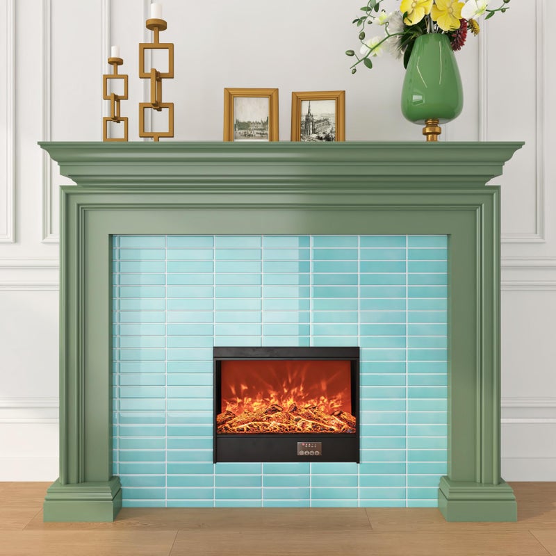 ReWallpaper Teal Subway Tile Peel and Stick Backsplash Blue Green Backsplash Tiles for Kitchen Wall 12x12 inch Removable Glossy Marble Look Back Splash Stick on Tiles for Bathroom Laundry Room 3-Sheet - Image 4