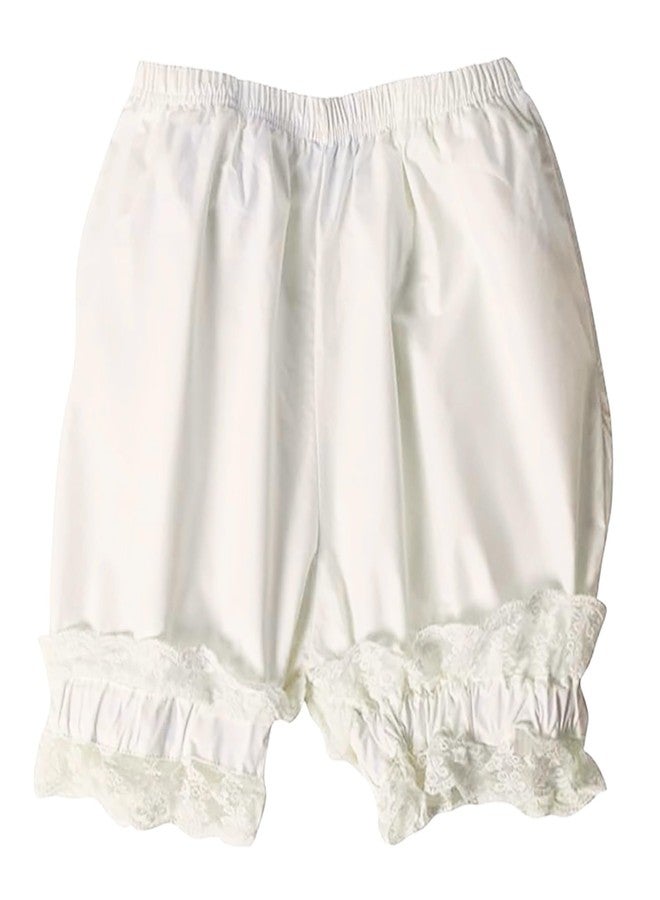 Making Believe Girls Short Bloomers - Cream - Small 6-7 - Image 1