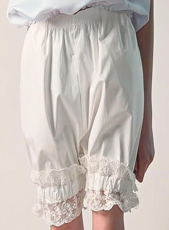 Making Believe Girls Short Bloomers - Cream - Small 6-7 - Image 3