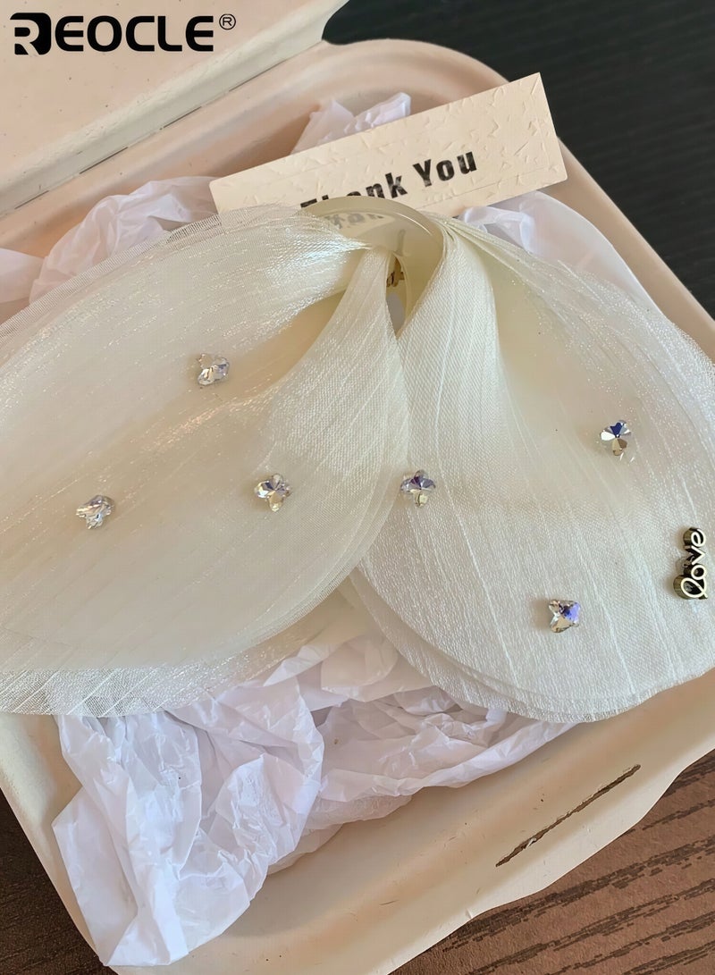 REOCLE Women's Butterfly-Shaped Hair Claw with Decorative Accents Elegant Large-Size Hair Accessory Versatile Styling Clip for Daily & Occasion Use - Image 4