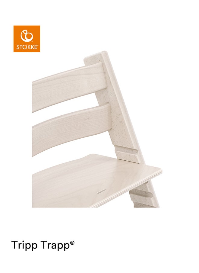 STOKKE Tripp Trapp Chair + Tripp Trapp Newborn Set ( Grey ) Cozy, Safe And Simple To Usebaby Chair For Newborns Up To 20 Lbs /9 Kg White Wash  - Image 4