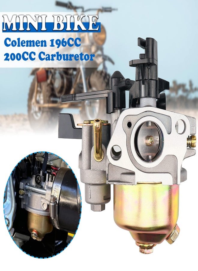 APPYU Carburetor w/Main Jet Kit Upgraded carb for Coleman BT200X CT200U Trail CT200U-EX CT200U-EXR Mini Bikes Go-Kart Baja Warrior MB165 MB200 196cc 200cc 212cc 6.5Hp Manual Choke Go kart Carb - Image 3