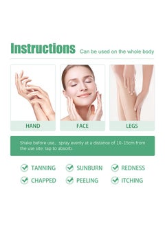 OUHOE Aloe Vera Gel , Fast-Absorbing After-Tanning Cooling Gel, Deeply Hydrates, Regenerates and Prevents Peeling, Natural Aftersun Skincare rich with Vitamins and Minerals(50g/100g)  - Image 4