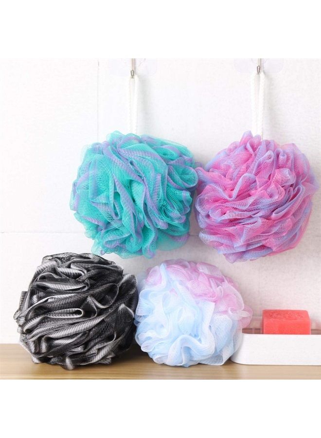 BTYMS 4 Pieces Loofah Bath Sponge XL 75g/pcs Bath Puffs Body Wash Sponge for Shower Exfoliate - Image 4