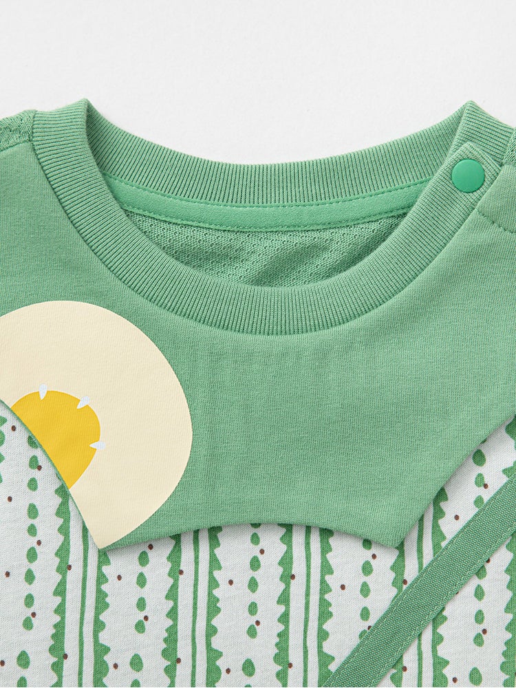 Balabala Unisex Bodysuit With Striped Details - Image 3