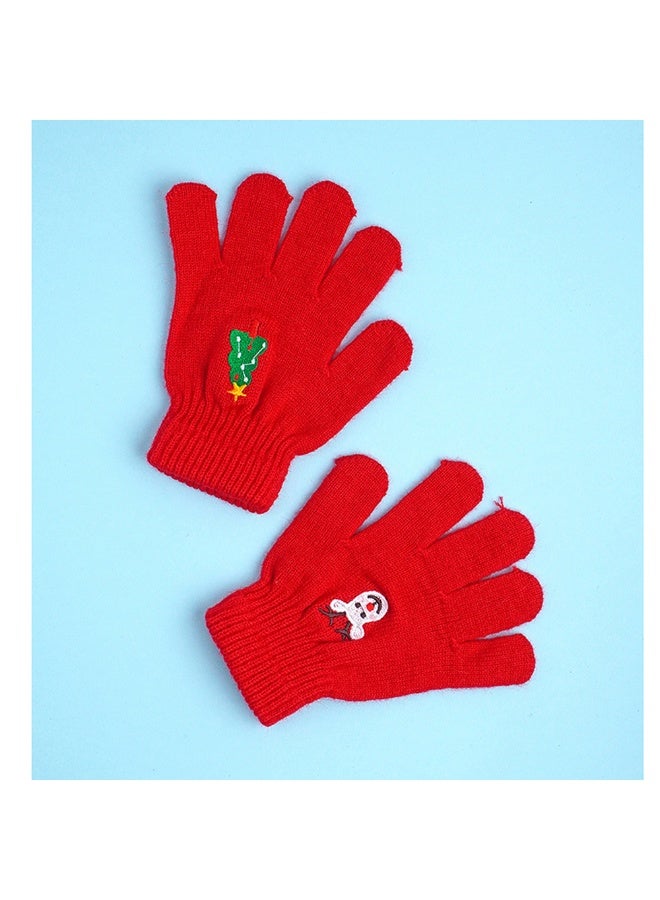 LITTLE SURPRISE BOX 3Pcs Christmas Themed Winter Cap Mufflers And Gloves  - Image 4