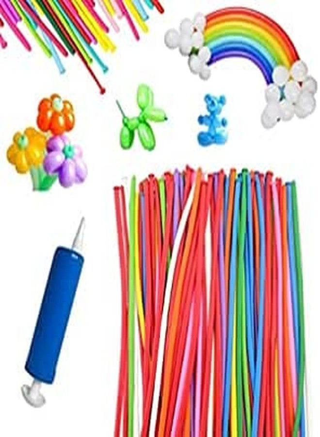 FULLFILLS new 100 pc long twisting balloons (with free 1pump) + 15 pc rocket whistling balloon + 30 pc normal regular balloons - Image 2