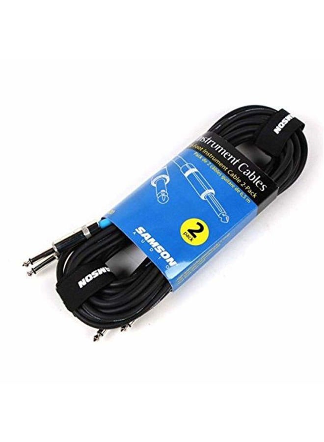 Samson IC20 20-Feet Instrument Cable (2-Pack)