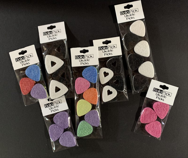 BoloPick Ukulele Picks, BoloPick 6 Piece Original Recipe Felt Uke Pick for Ukulele, Guitar, Bass, Autoharp, Banjo - Image 5