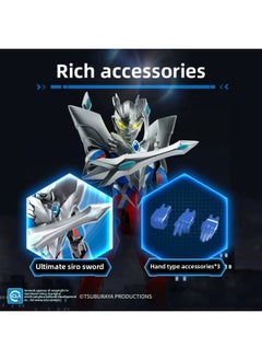 Generic Enlightenment Wonderful Building Blocks Ultraman Super Hero Glare Mecha Assembly Model Boy Assembled Toy Gift-Color:Authentic Ultraman 75218 Ultraman Tiga  - Image 5