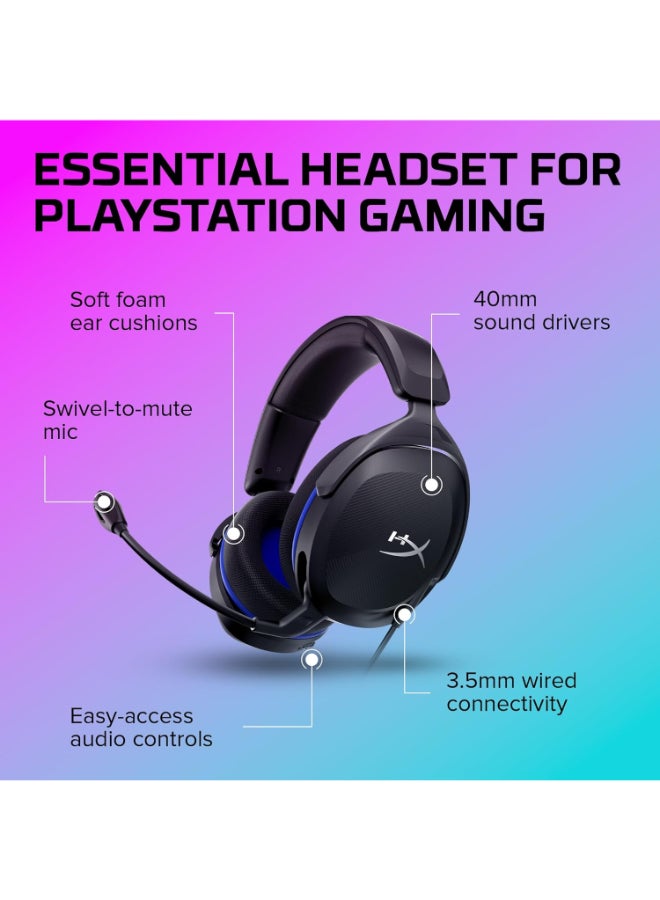 HyperX Cloud Stinger 2 Core - Gaming Headset for PlayStation, Lightweight Over-Ear Headset with mic, Swivel-to-Mute Function, 40mm Drivers - Black - (6H9B6AA) - Image 5