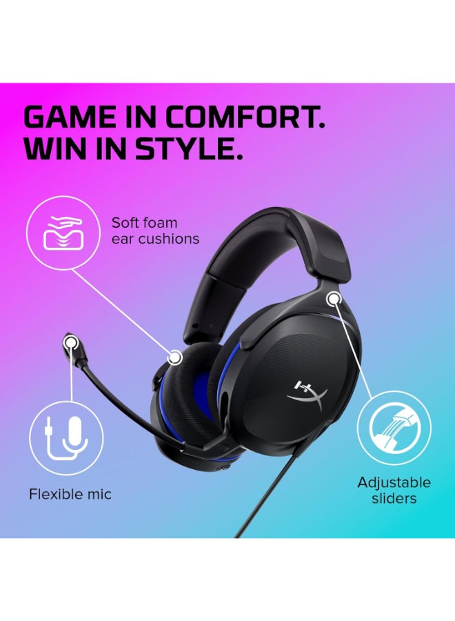 HyperX Cloud Stinger 2 Core - Gaming Headset for PlayStation, Lightweight Over-Ear Headset with mic, Swivel-to-Mute Function, 40mm Drivers - Black - (6H9B6AA) - Image 4