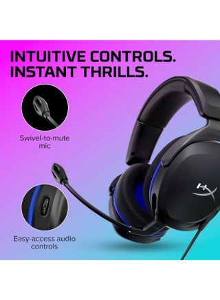 HyperX Cloud Stinger 2 Core - Gaming Headset for PlayStation, Lightweight Over-Ear Headset with mic, Swivel-to-Mute Function, 40mm Drivers - Black - (6H9B6AA) - view 3