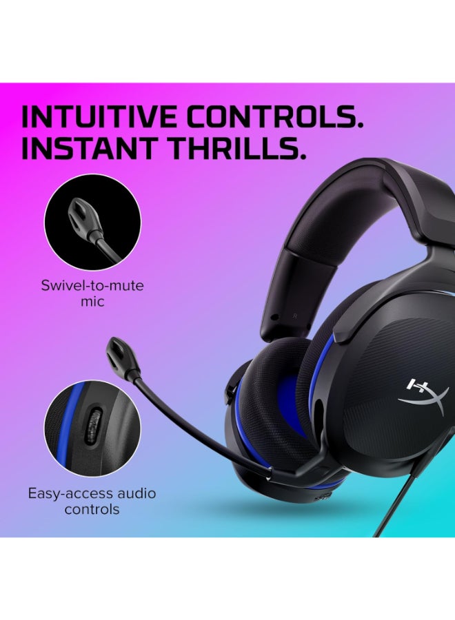 HyperX Cloud Stinger 2 Core - Gaming Headset for PlayStation, Lightweight Over-Ear Headset with mic, Swivel-to-Mute Function, 40mm Drivers - Black - (6H9B6AA) - Image 3