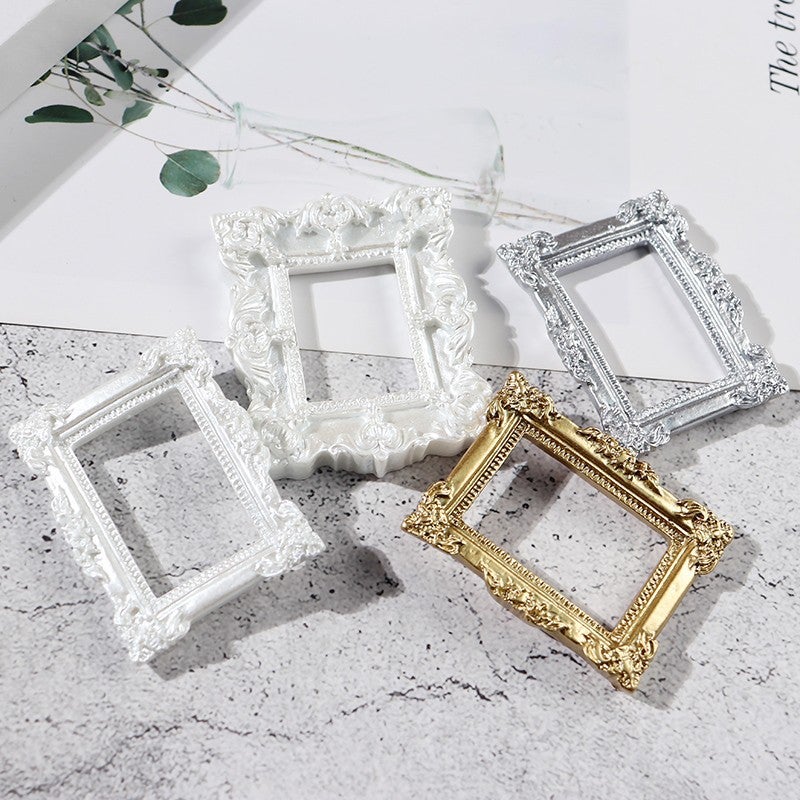 Simulation Baroque Style Po Frame Picture Frame Cream Glue Mobile Phone Case Handmade Diy Drop Glue Case Homemade Material Accessories - Image 5