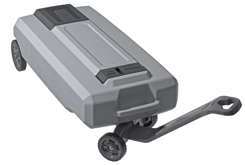 Thetford SmartTote2 RV Portable Waste Tote Tank - 4 Wheels - 35 Gallon - Thetford 40519 , Silver - Image 1