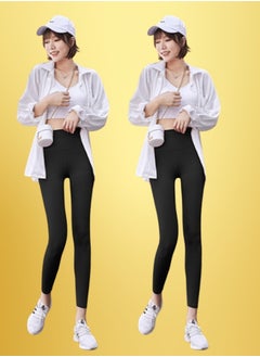 HaveDream Women's Yoga Pants, Women's Stretch High Waist Sports Fitness Pants - Black M  - Image 5