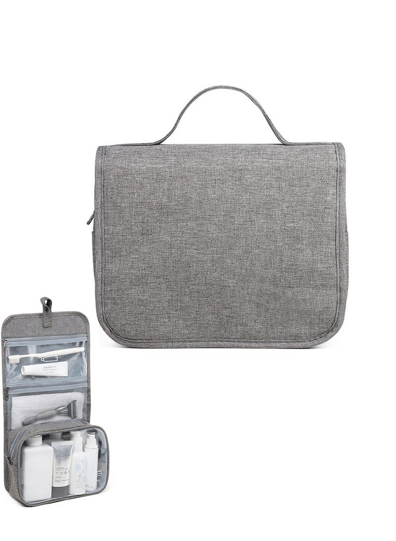 Excefore Toiletry Bag for Men, Make up Organizer for Women, Water Resistant Shaving Bag, Large Capacity Cosmetic Holder, Foldable Storage Bags with Divider and Handle for Toiletries Brushes Tools Daily Use - Image 1