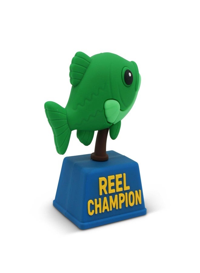 GOOFBALLS Mini Trophy - Hilarious Gag Gift Award for Office, Parties, Birthdays & White Elephant - Small Novelty Prize for Friends & Coworkers - Fish Reel Champion - Image 4