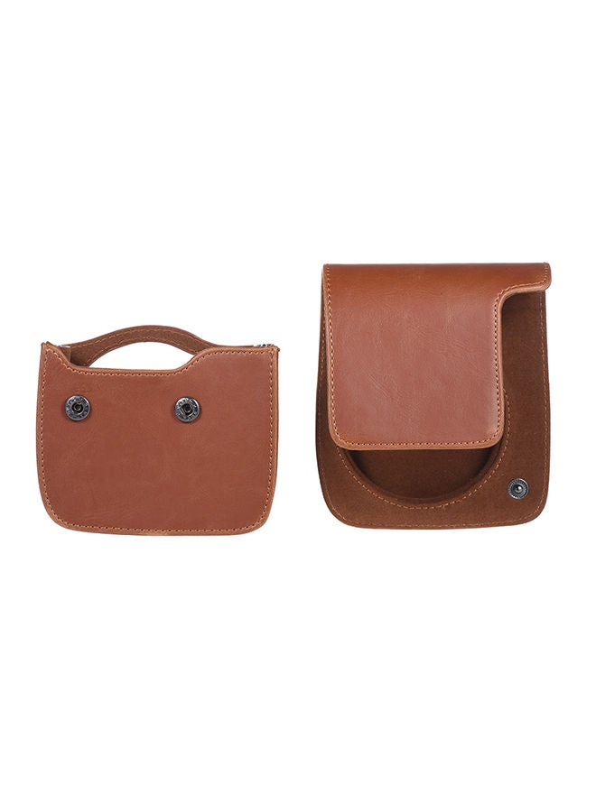 NIBEMINENT PU Protective Camera Case Bag Pouch Cover Protector w/ Strap for Fujifilm Instax Mini 90 Instant Film - Image 3