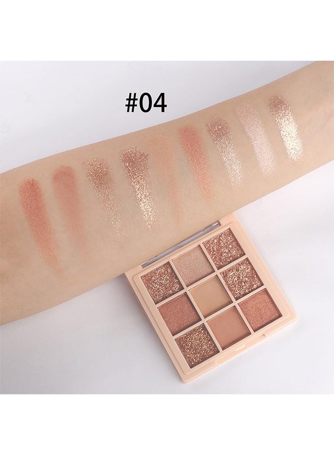 ديكالو لوحة ظلال عيون 9 ألوان شامبانيا روز جولد، مكياج ظلال عيون وردية لامعة، لوحة ظلال عيون عارية مع لمعة براقة، ظلال عيون طويلة الأمد مقاومة للماء وقابلة للدمج بمظهر طبيعي - Image 5