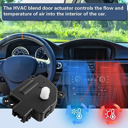LCWRGS Blend Door Actuator for Chrysler 300/Town and Country, Dodge Challenger/Charger/Grand Caravan, Heater Air Door Actuator Motor, Replaces 604-024, 68033337AA, 68238243AA, 68031977AA - Image 5