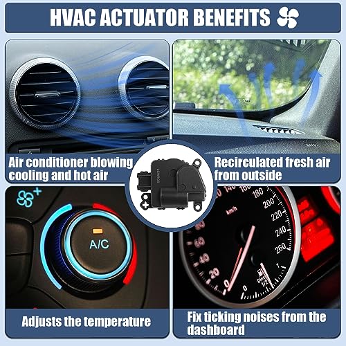 LCWRGS Blend Door Actuator for Chrysler 300/Town and Country, Dodge Challenger/Charger/Grand Caravan, Heater Air Door Actuator Motor, Replaces 604-024, 68033337AA, 68238243AA, 68031977AA - Image 4