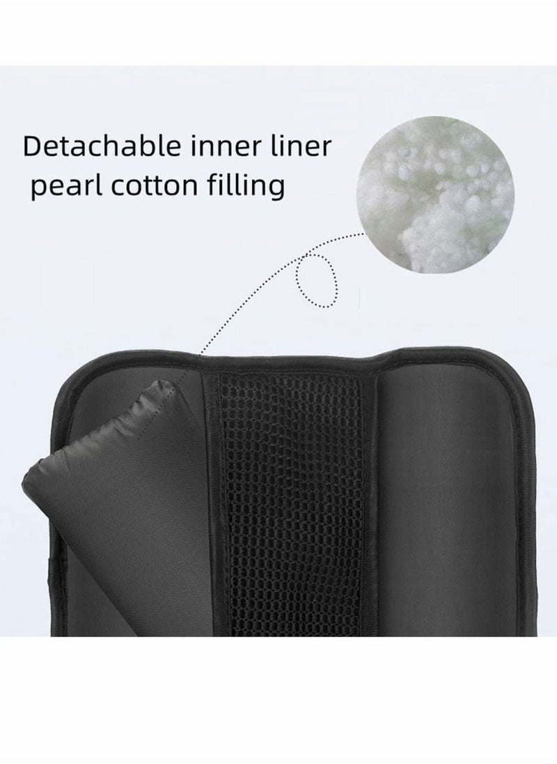 KASTWAVE - Car Seat Belt Adjuster Seat Belt Pad Cover for Baby Child Neck Safety Shoulder Positioner Shoulder Pad Kit Neck Support Headrest Seatbelt Pillow Cover & Seatbelt Adjuster for Child, Set of 2 - Image 1