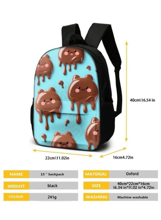 [Super new special offer] Cartoon theme bag three-piece set | double-shoulder + hand-held + storage pen bag | gift self-use good-looking - 1120  - Image 5