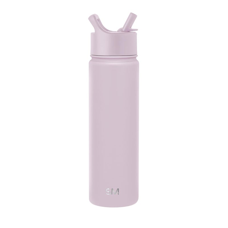 Simple Modern Water Bottle with Straw Lid Vacuum Insulated Stainless Steel Metal Thermos Bottles | Reusable Leak Proof BPA-Free Flask for Gym, Travel, Sports | Summit Collection | 22oz, Lavender Mist - Image 1