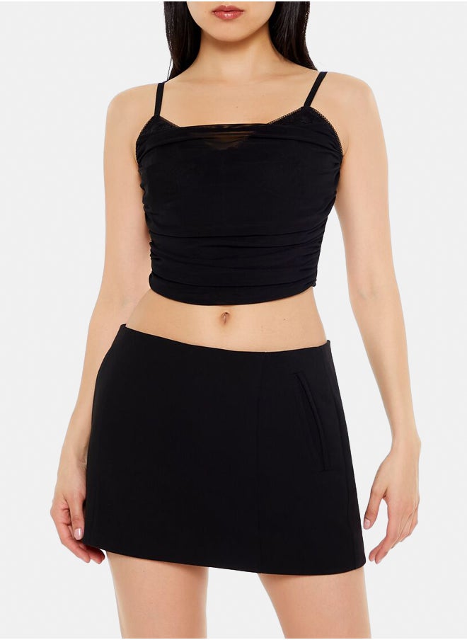 FOREVER 21 - Mesh Bustier Cropped Cami - Image 1