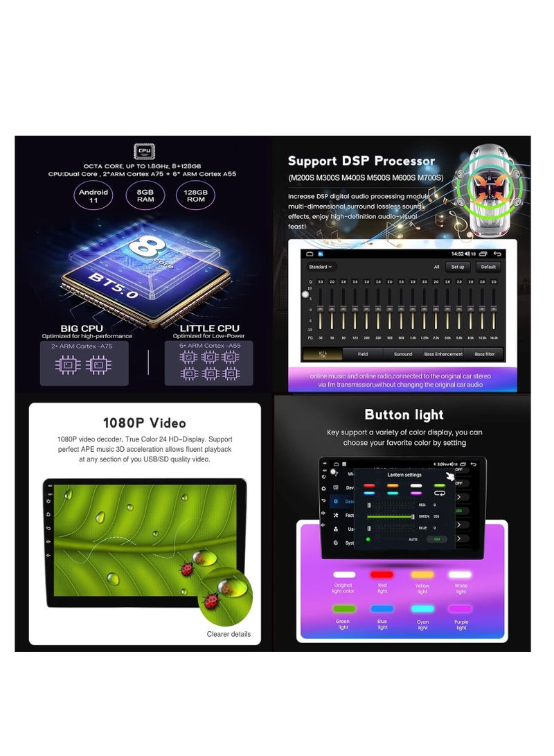 Android 12 System for Ford Focus Exi MT at 2004 2005 2006 2007 2008-2011 Car Stereo Radio with FM SWC Camera Built-in Car-Play Android Auto GPS Navigation Touch Screen Upgrade (M200S 8core 2+32G,B) - Image 3