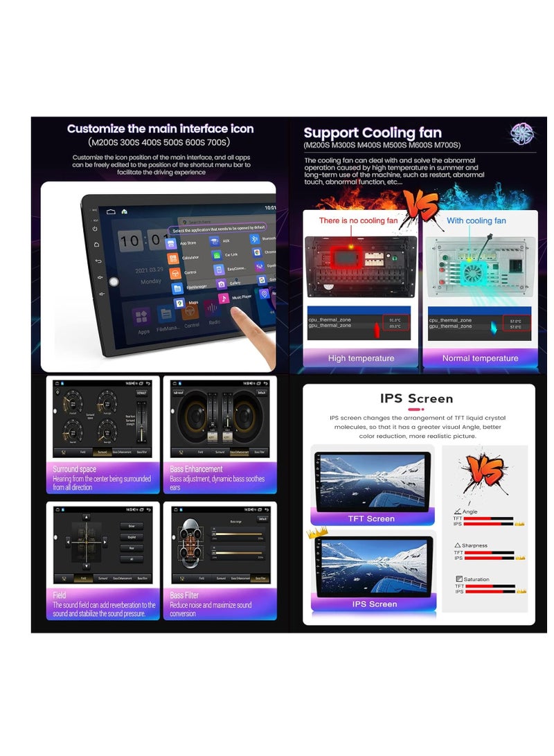 Android 12 System for Ford Focus Exi MT at 2004 2005 2006 2007 2008-2011 Car Stereo Radio with FM SWC Camera Built-in Car-Play Android Auto GPS Navigation Touch Screen Upgrade (M200S 8core 2+32G,B) - Image 5