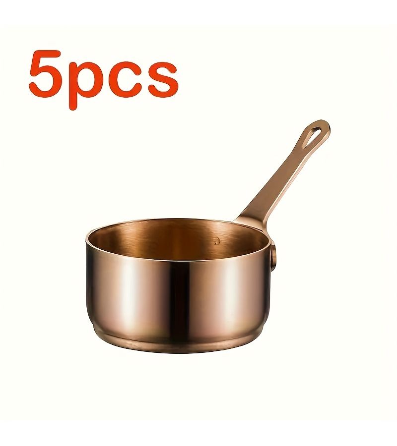 5pcs Silvery SUS304 Stainless Steel Sauce Cup With Handle Commercial Grade Dipping Bowl Restaurant Seasoning Cup Steak Sauce Container Dining Creative Tomato Sauce Cup - Image 4