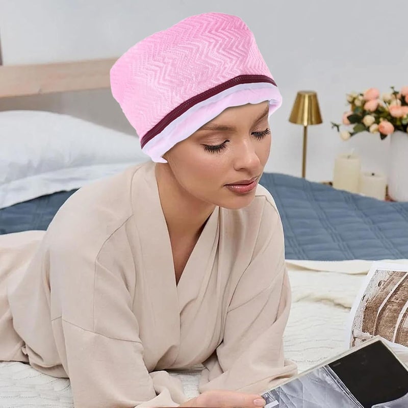 Hair Steamer Cap - 2 Level Thermal Heat Hood | Portable Deep Conditioning Hair Heat Cap with Adjustable Temperature, Lightweight Design & Comfortable Fit for Home Spa Salon Styling - Image 3