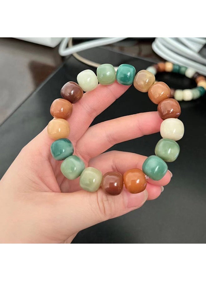 yalilai Natural Bodhi Root Bracelet, 11cm  Bodhi Bracelet Multiple Loop Bracelet for Men, Women, and Girls - Image 4