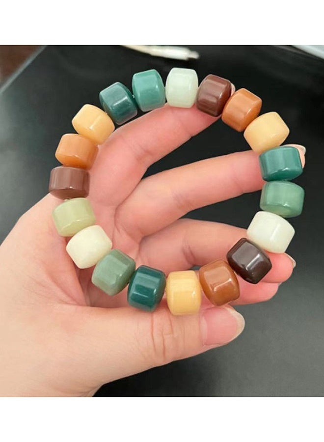 yalilai Natural Bodhi Root Bracelet, 11cm  Bodhi Bracelet Multiple Loop Bracelet for Men, Women, and Girls - Image 3