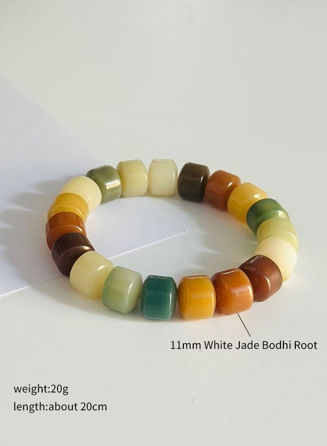 yalilai Natural Bodhi Root Bracelet, 11cm  Bodhi Bracelet Multiple Loop Bracelet for Men, Women, and Girls - Image 2