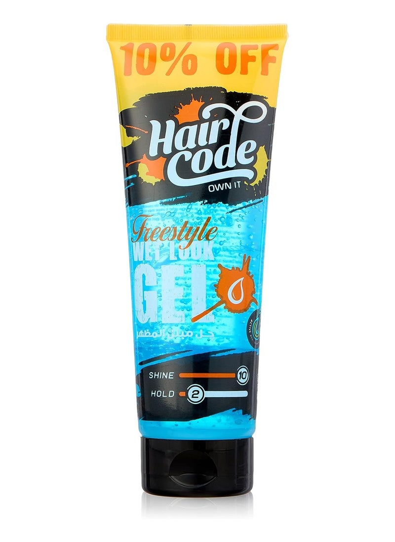 Hair Code Hair Code Freestyle Wet Look Hair Gel – Ultra Shine & Light Hold – 10% OFF  - Image 1