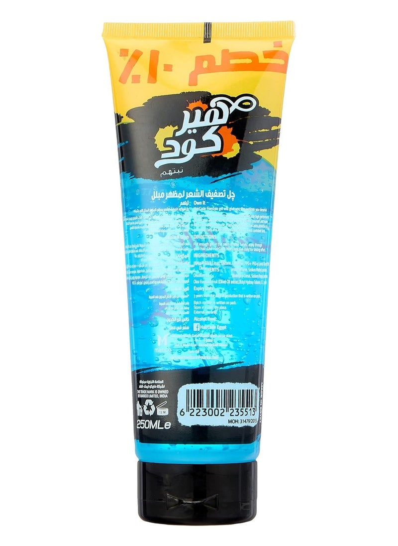 Hair Code Hair Code Freestyle Wet Look Hair Gel – Ultra Shine & Light Hold – 10% OFF  - Image 2