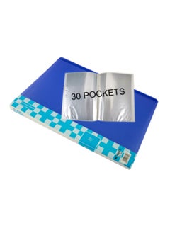 MODEST Display Book 30 Pocket BLUE Lets you organize your papers, files and documents easily Ultra-thin and non-sticking design for easy usability Compatible paper size is A4  - Image 2