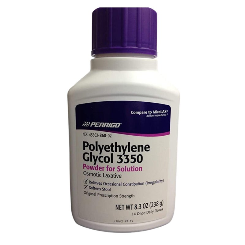 Perrigo Polyethylene Glycol 3350 8.3 Oz (238gm) Powder (Compare to Miralax) - Image 1